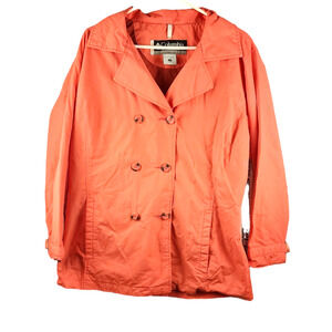 Columbia xco Lightweight Double Button Long Sleeve Jacket Size Large Color Coral
